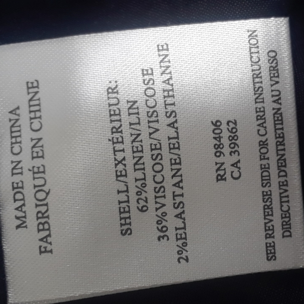 THEORY...LOREM SAFARI STYLE STRETCH LINEN JACKET..LARGE - Picture 7 of 7